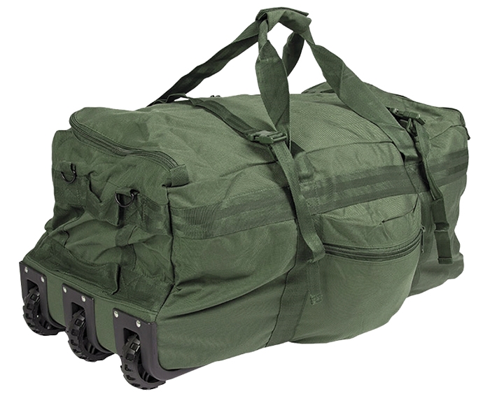 Kampftrageseesack mit Rollen Oliv